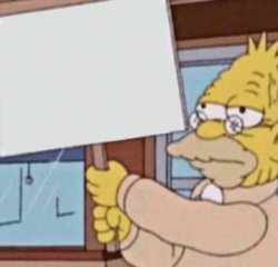 The Simpsons Sign Meme Template