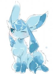 Glaceon wink Meme Template