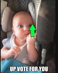 baby upvote Meme Template