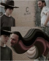 Walking Dead elongated neck Meme Template