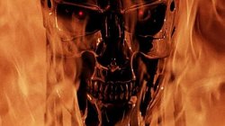 Terminator walking through fire Meme Template
