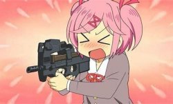 Anime Gun Meme Template