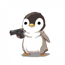 penguin gun Meme Template