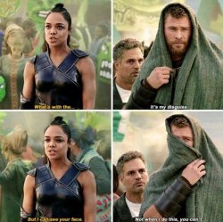 Thor hiding Meme Template