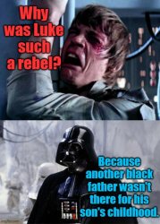 Luke and Vader Meme Template