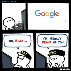 billy searches google Meme Template