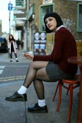 Black tights and white socks worn together Meme Template