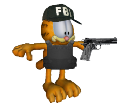 FBI Garfield Meme Template