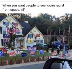 Racist from space Meme Template
