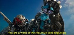 You are a wash is the repulsive sent disgusting Meme Template