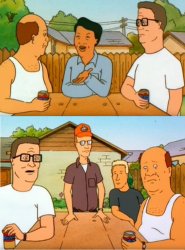 King of the Hill Chinese or Japanese Meme Template