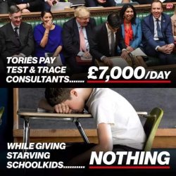 Disparity of Tory handouts Meme Template