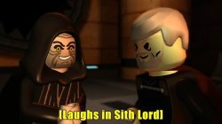 Laughs in sith lord Meme Template