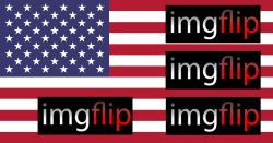 Flag of USA with Imgflip Symbols Meme Template