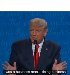 Business man doing business Meme Template