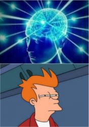Big brain and small brain Meme Template