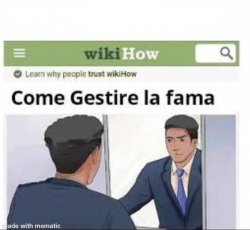 Come gestire la fama Meme Template