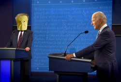 trump biden debate Meme Template