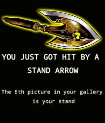 Stand arrow Meme Template