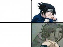 Sasuke Thinking Meme Template
