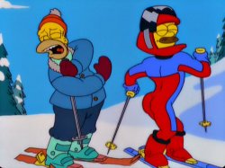Ned Flanders Ski Meme Template