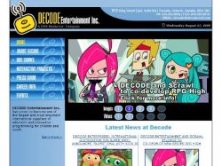 DECODE Entertainment Inc. Website (2007-2009) Meme Template