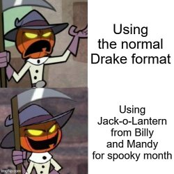 Jack-O-Lantern Meme Template