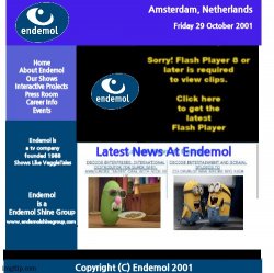 Endemol Website (2001-2005) (DECODE Entertainment Inc. Style) Meme Template