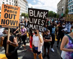 BLM protest face masks Meme Template