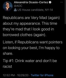 AOC style tips Meme Template