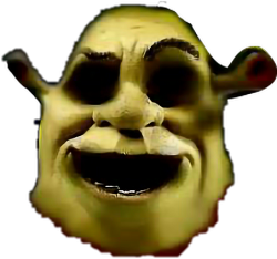 creepy shrek transparency Meme Template