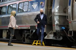 Joe Biden Amtrak Meme Template