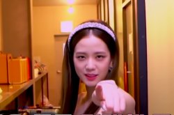 Jisoo in 24/365 with BLACKPINK EP.10 pointing at the camera Meme Template