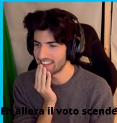 Eh allora il voto scende Meme Template