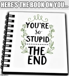 the book of stupid Meme Template