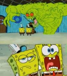 Spongebob monster Meme Template