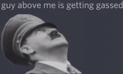 The guy above me is getting Gassed Meme Template
