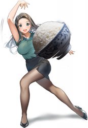 Anime Girl Throwing Modern Rice Meme Template