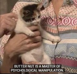 butternut is a master of psychological manipulation Meme Template
