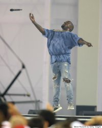 Kanye West mic toss Meme Template