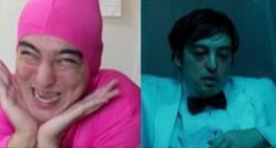 Filthy Frank in Public vs in Private Meme Template