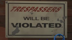 trespassers will be VIOLATED! Meme Template