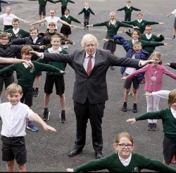 Boris Johnson T-Pose Meme Template