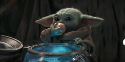 Baby Yoda Froggy Nuggies Meme Template
