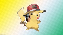 Pikachu gun Meme Template