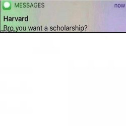 Harvard message Meme Template