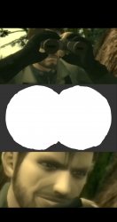 Metal Gear Solid binocullars Meme Template