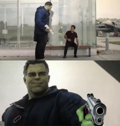 Hulk Gun Meme Template