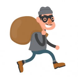 BURGLAR WITH BAG HAPPY Meme Template