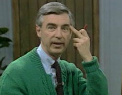 Mr. Rogers' Middle Finger Meme Template